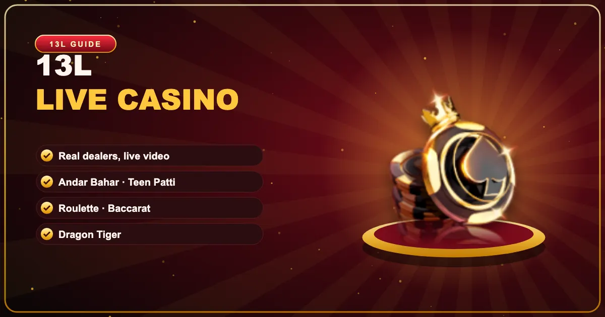 13L Live Casino banner