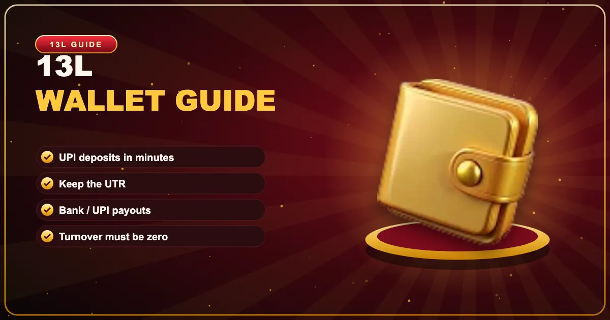 13L Deposit & Withdrawal banner